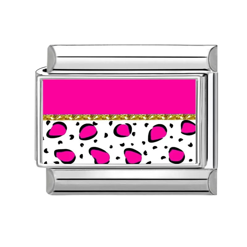 2026 Original Y2K Colorful Loving Heart Grid Flower Italian Charm Links Fit 9mm Stainless Steel Bracelet Women DIY Making Gift Qme Style 4