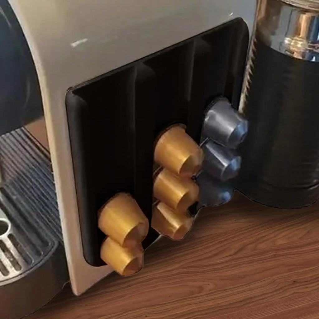 Coffee Pod Storage Wall Mounted Rack Space-saving Silicone Kitchen Qme