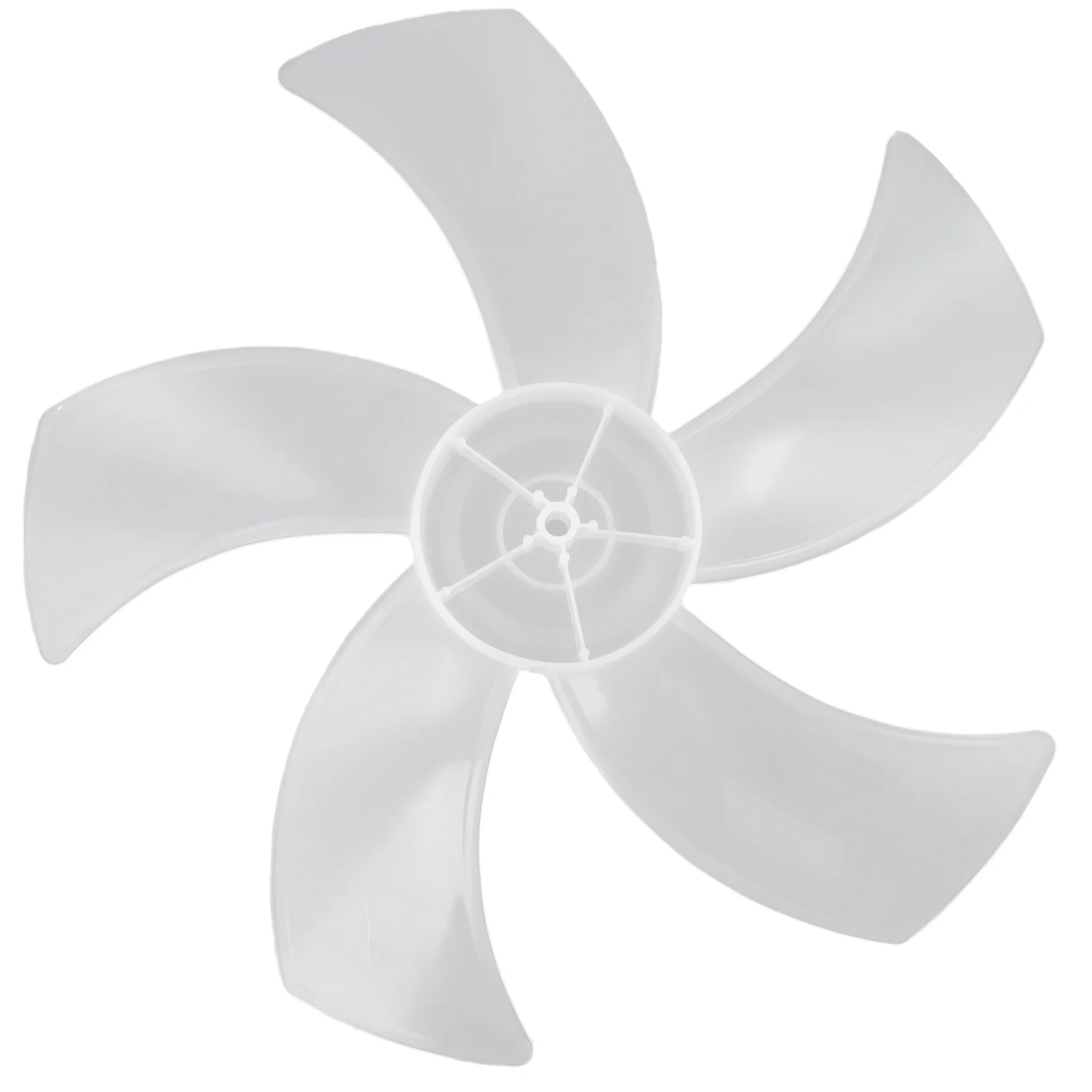 16 Inch Household Plastic Fan Blade 5 Leaves Stand/Table Fanner Replacement Accessories With Nut Cover For Pedestal Fan Qme White