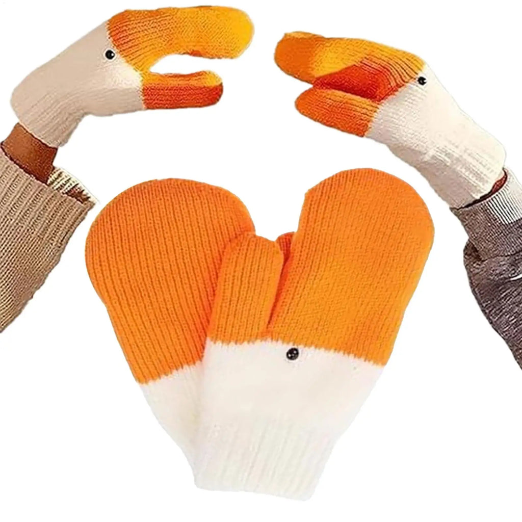 1 pair Cute Gloves Animal Mittens Warm Lining Winter Adorable Cute Animal Mittens For Girl Friend Sport Skiing Men Women Outdoor Qme