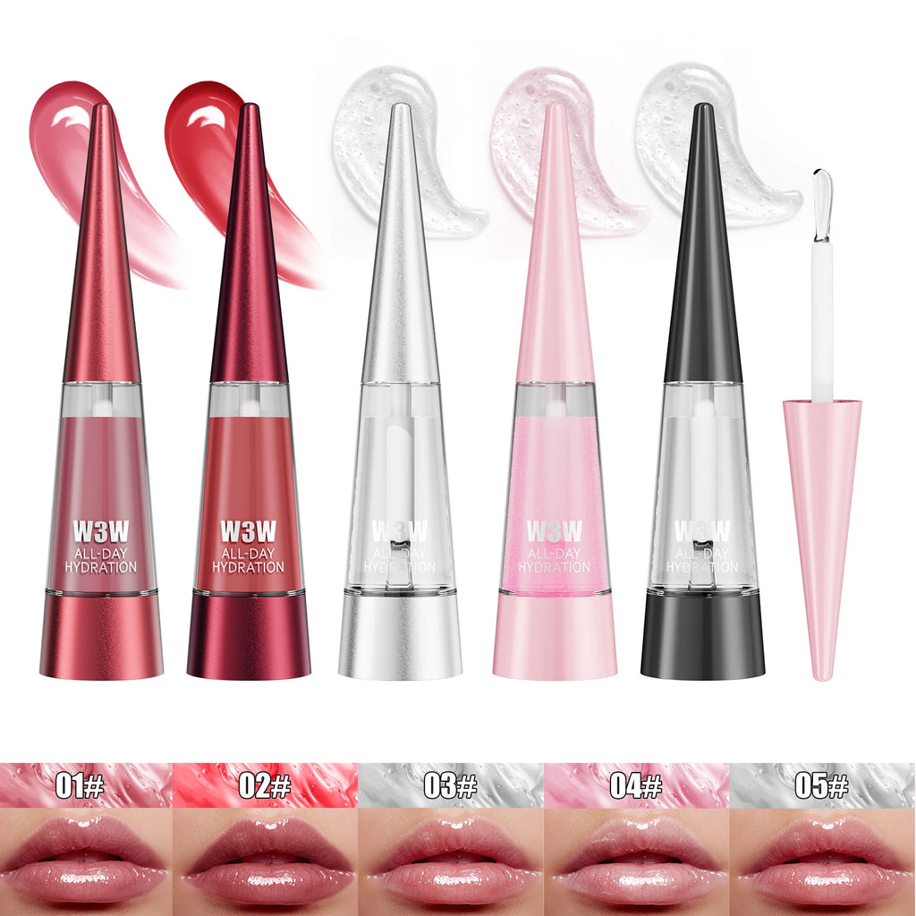 Lip Plumper, Moisturizing, Transparent Lip Gloss, Stocking Stuffers, Fragrance-free, Korean Cosmetics Qme