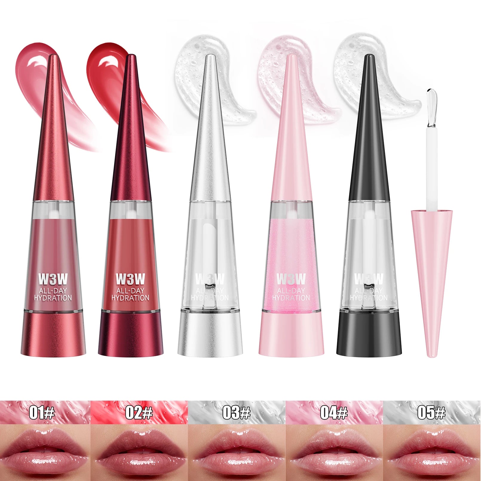 Lip Plumper, Moisturizing, Transparent Lip Gloss, Stocking Stuffers, Fragrance-free, Korean Cosmetics Qme
