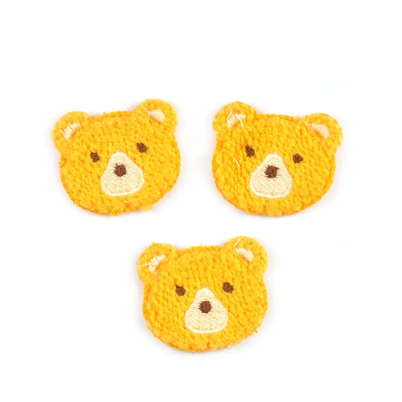 10pcs 3.7x3.4cm Mixed 9 Colors Lovely Bear Patches Embroidery For Kids Clothing Bag Decor Sewing Accessories Home Decor Supplies Qme 6