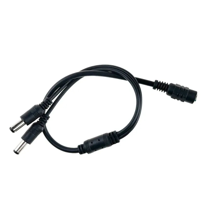 DC Power Jack 5.5x2.1mm Cable 1 Female To 2,3,4,5,6,8 Male Plug Splitter Adapter for Security CCTV Camera and LED Strip Qme