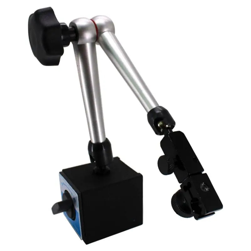 A02F-Adjustable Magnetic Dial Indicator Holder 3/8" Clamp 80Kg Max Pull For Digital Indicators Qme
