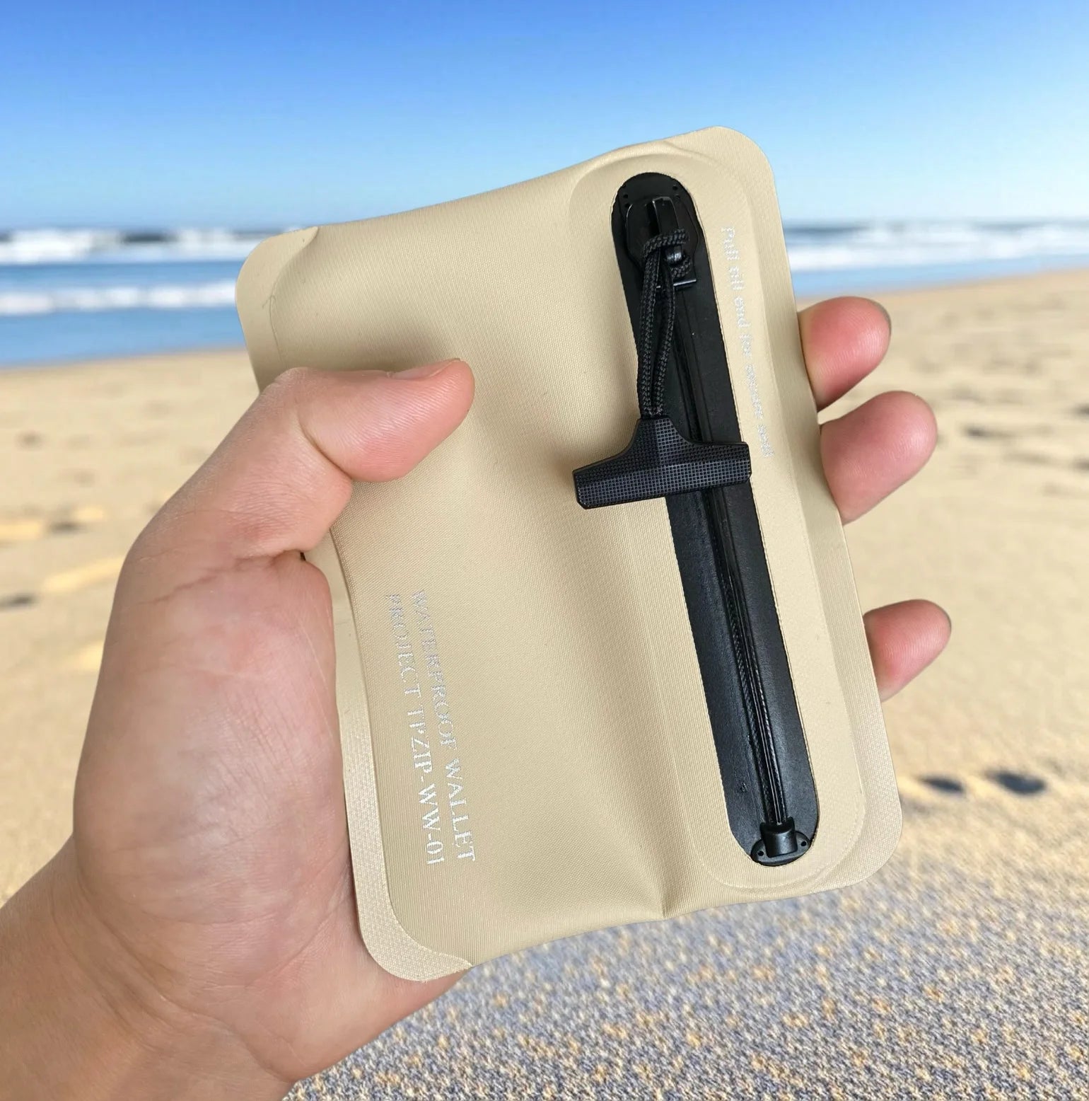 Waterproof Black Hypalon TPU Wallet Card Holder Car Key Case Outdoor Qme Khaki