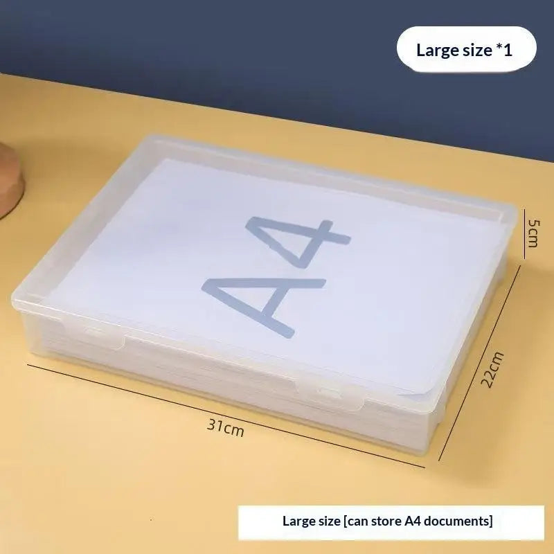 Large Capacity Pencil Case Transparent Plastic Notebook Sketch Marker Qme L
