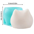 CC11Fat Cat Milk Pudding Silicone Mold Halloween Jelly Bowl Cake Blue Qme A
