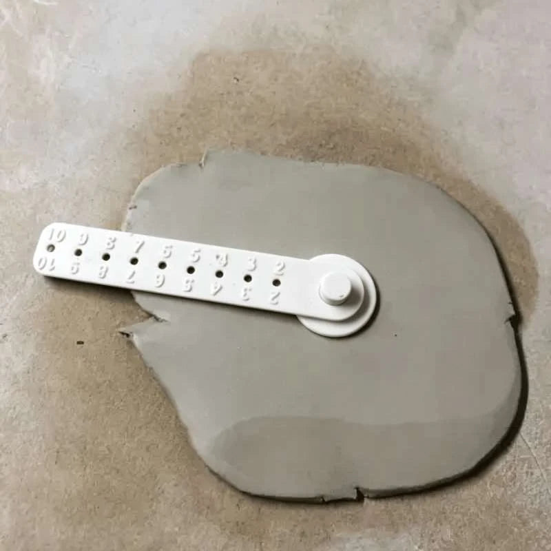 1 Set Pottery Clay Circular Cutting Ruler Divider 0.79-6.3Inch Flexible Interchangeable Perforated Clay Craft Tool Qme
