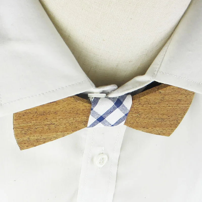 Tuxedo Bow Tie Women's Rhinestone Leather Velvet Wood Men Male Bowtie Qme color6