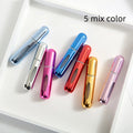1/3/5/10pcs travel Leak portable mini perfume bottle with Bottom Fill Function aluminum refillable 5ml spray bottle Qme 5 mix color Metal 5ml
