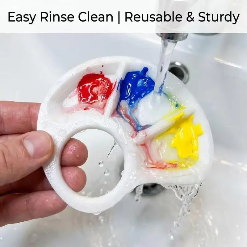 Thumb Palette 3D Printed Color-coded Portable Single-color Plastic Qme