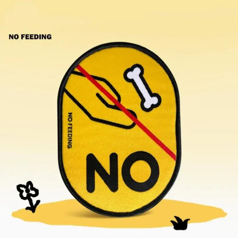 Anti Feeding Warning Sign Pet Gatherings Outingspet Dog Social Qme A11