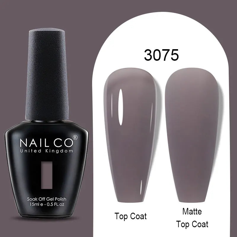 NAILCO Winter Red Gel Nail Polish Semi Permanent Soak Off Varnishes