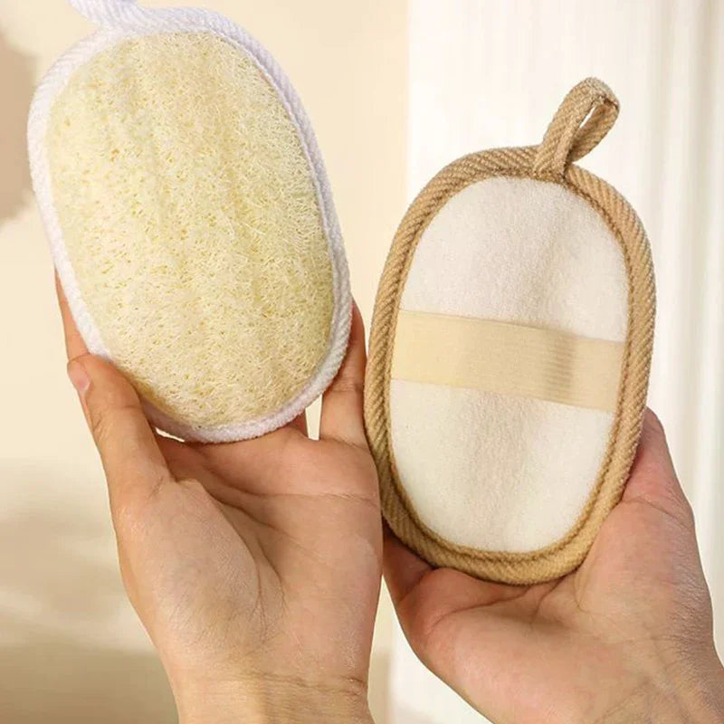 Natural Loofah Sponge Soft Bath Sponges Exfoliating Skin Health Cleaning Tool Bath Shower Brushes Unisex Foam Loofah Bath Brushe Qme