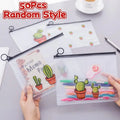 20 Waterproof Storage Pen Bag Makeup Wash Pouch Clear PVC Women's Qme A2