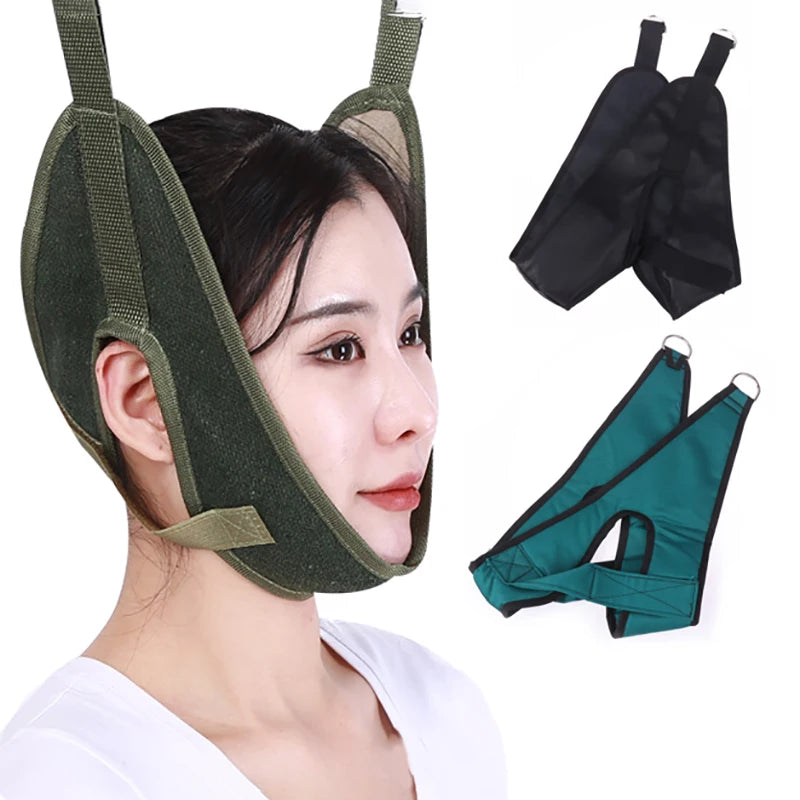 Cervical Traction Device Adjustable Neck Stretcher Chiropractic Use Qme