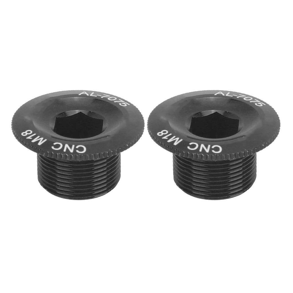 Mountain Bike Crank Arm Fixing Bolts Aluminum Alloy Crank Cover Screw Crank Cover Crank Arm Fixing Bolts Qme black