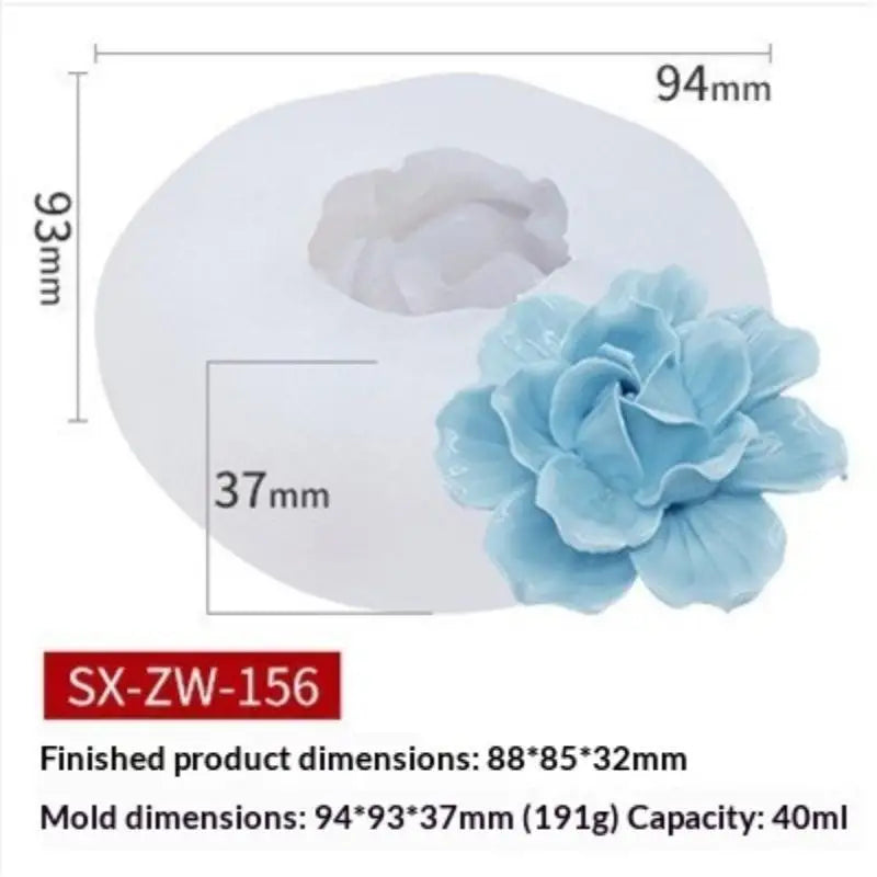 Flower Rice Cake Silicone Mold Non-stick Shape Mooncake Mung Bean Qme O