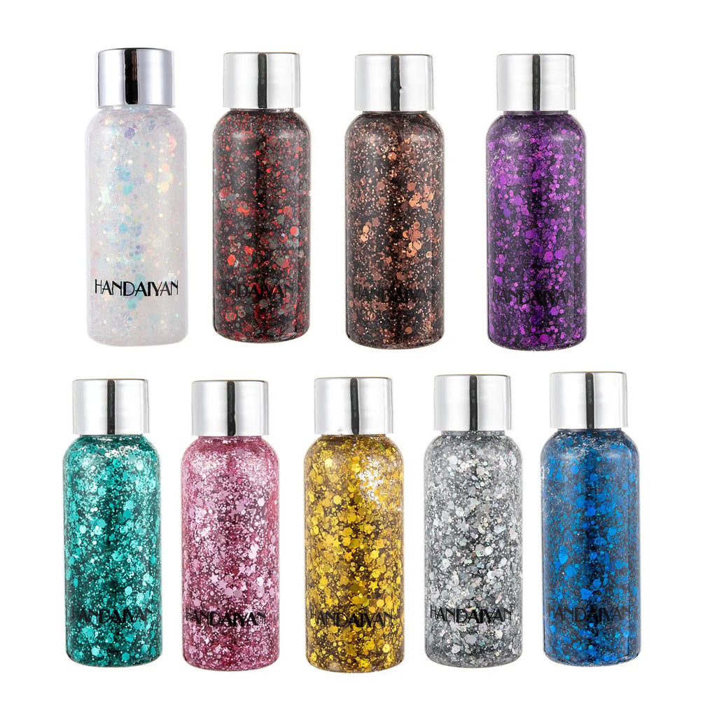 Glitter Body Lotion Diamond Gel Cream Eye Nail Hair Face Lasting Qme