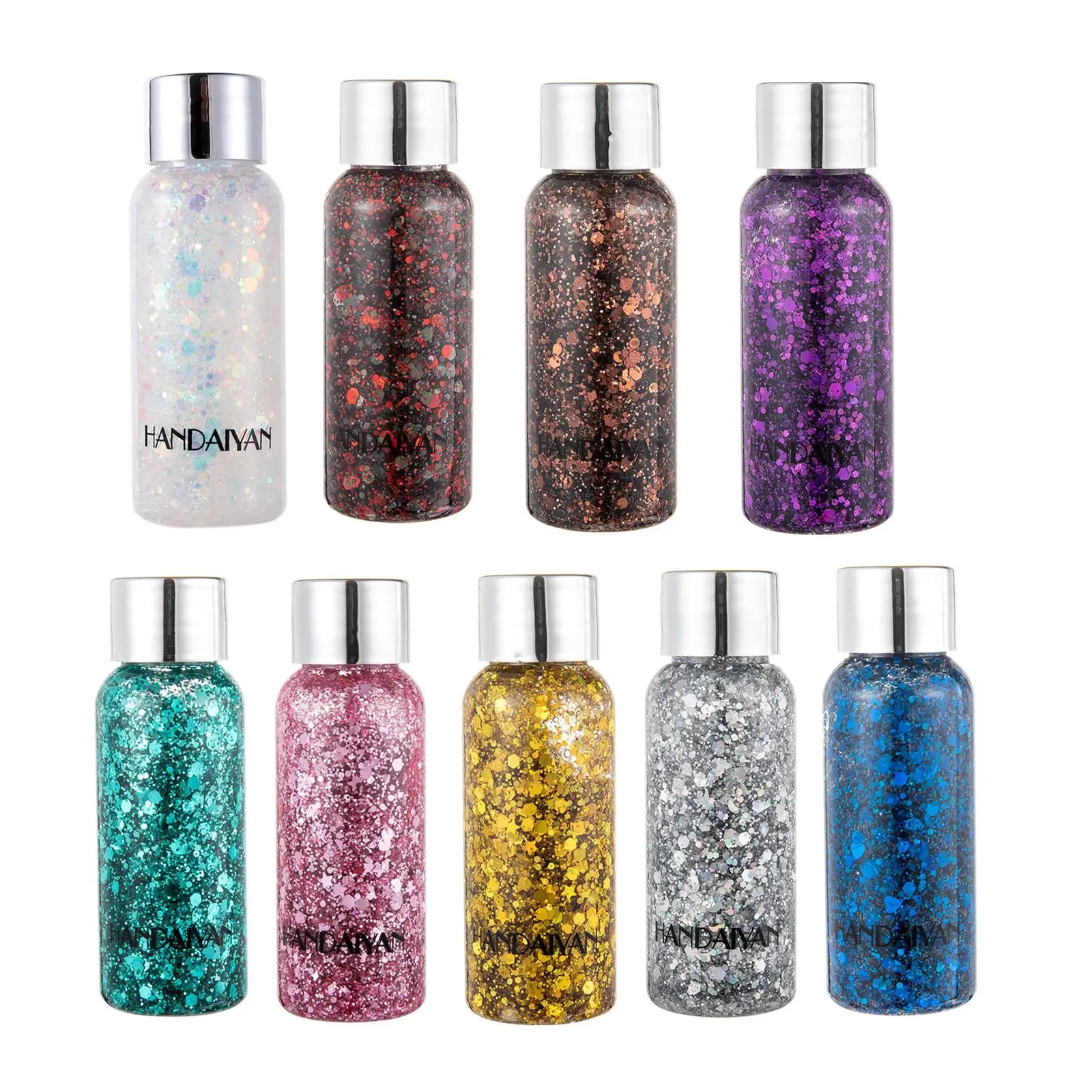 Glitter Body Lotion Diamond Gel Cream Eye Nail Hair Face Lasting Qme