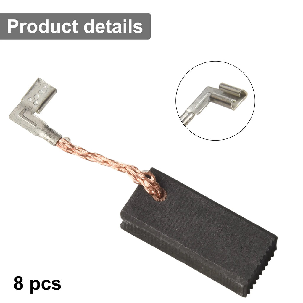 8 Pcs CB350 Carbon Brushes 194160-9 For HR4011C ,HR4001C ,3210FC Hammer 6.5x11x25mm For Angle Grinders Power Tool Qme