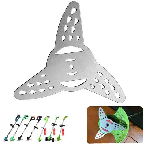 1/2/3Pcs Metal Grass String Trimmer Brushcutter Head Blades Universal Electric Lawn Mower Lawnmower Parts Tool Accessories Qme