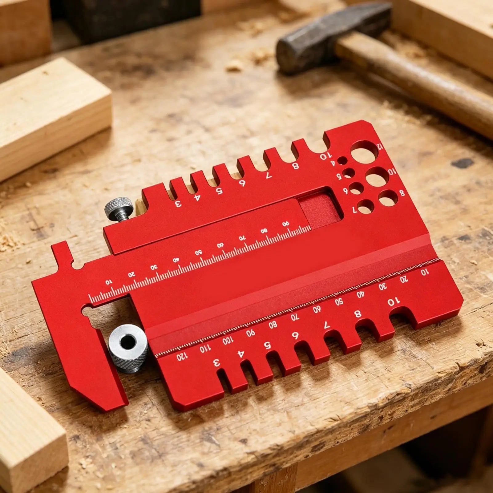 Woodworking Ruler Measuring Gauge Tenon Workshop Home Improvement Qme