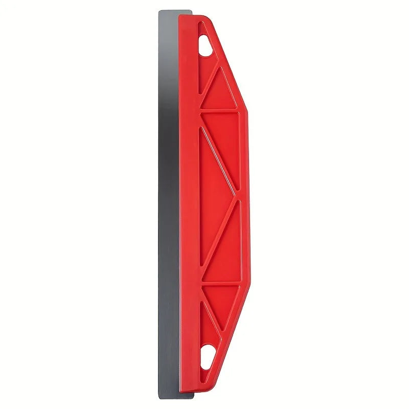 12-Inch Heavy-Duty Yellow Paint Shield Edger with Ergonomic Handle & Edge-Durable Plastic/Metal Wall Painting Tool for Precision Qme Red