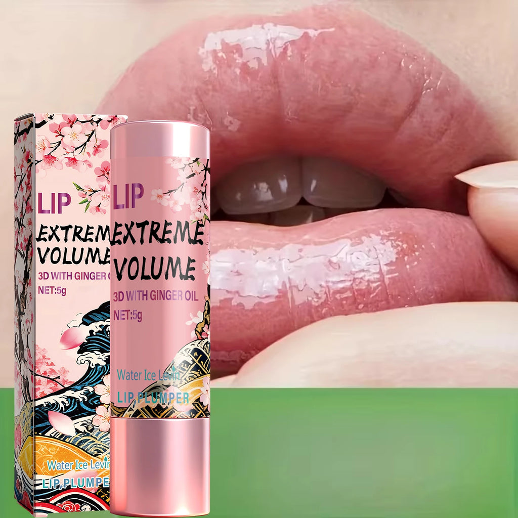 Lip Extreme Volume 3D Cream with Ginger Oil for Plumping & Moisturizing, Day & Night Use, Non-Sticky Smooth Lips. Qme