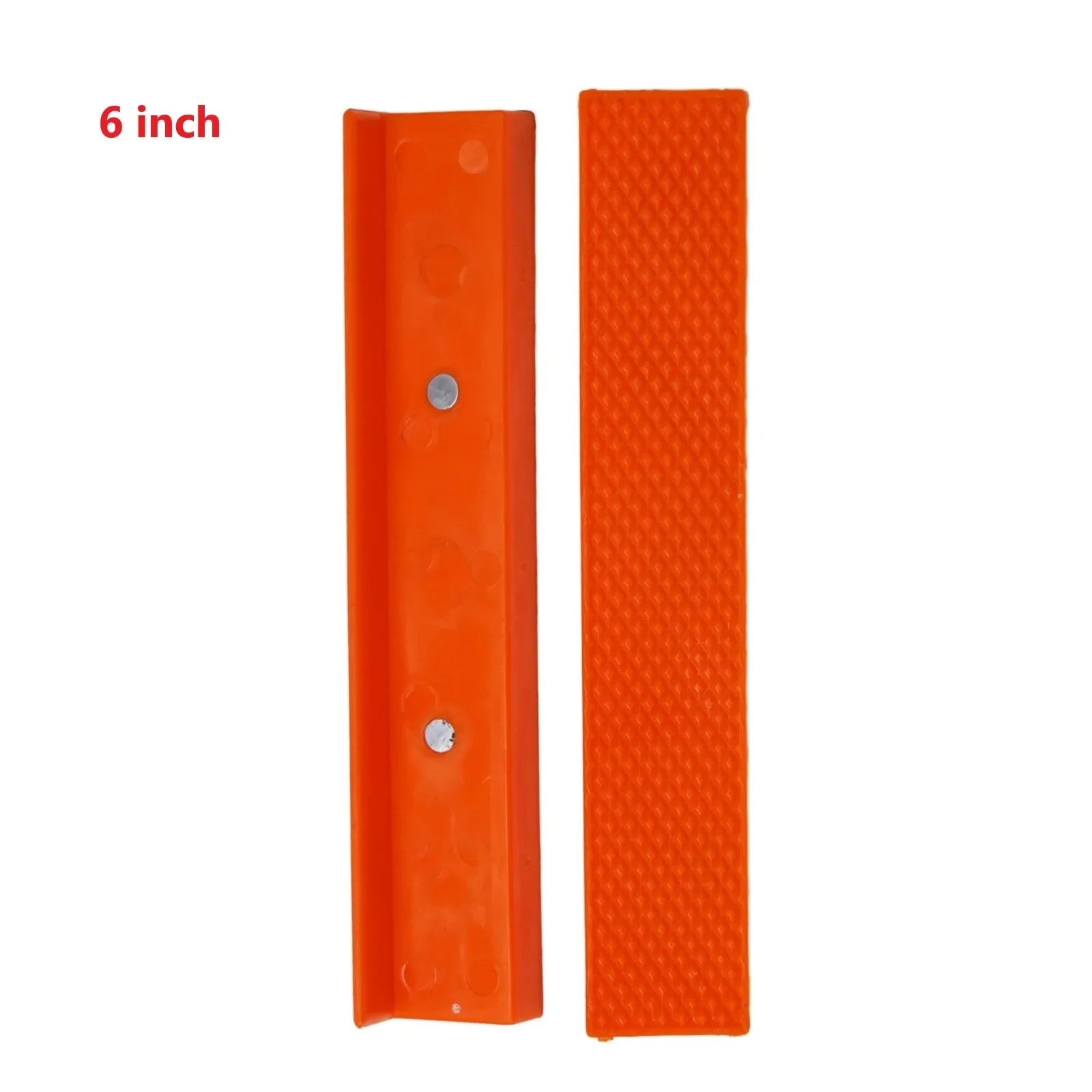 2Pcs 4/5/6 Inch Magnetic Soft Pad Jaw Plain Grooves Soft Nylon Bench Jaw Fixing Protection Pads For Metal Bench Machine Tools Qme 6 inch