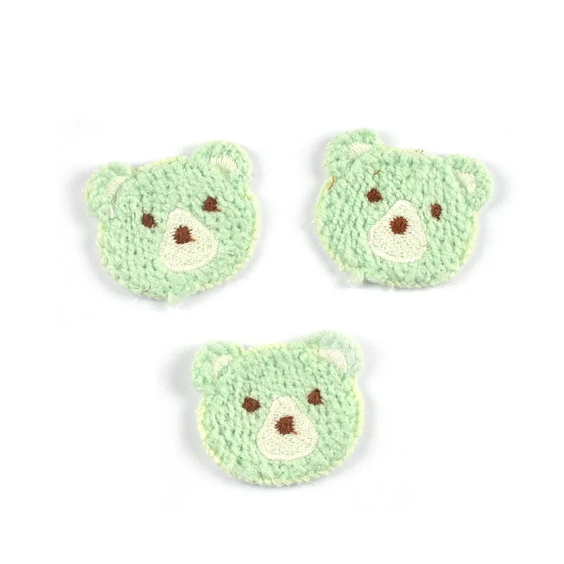 10pcs 3.7x3.4cm Mixed 9 Colors Lovely Bear Patches Embroidery For Kids Clothing Bag Decor Sewing Accessories Home Decor Supplies Qme 5