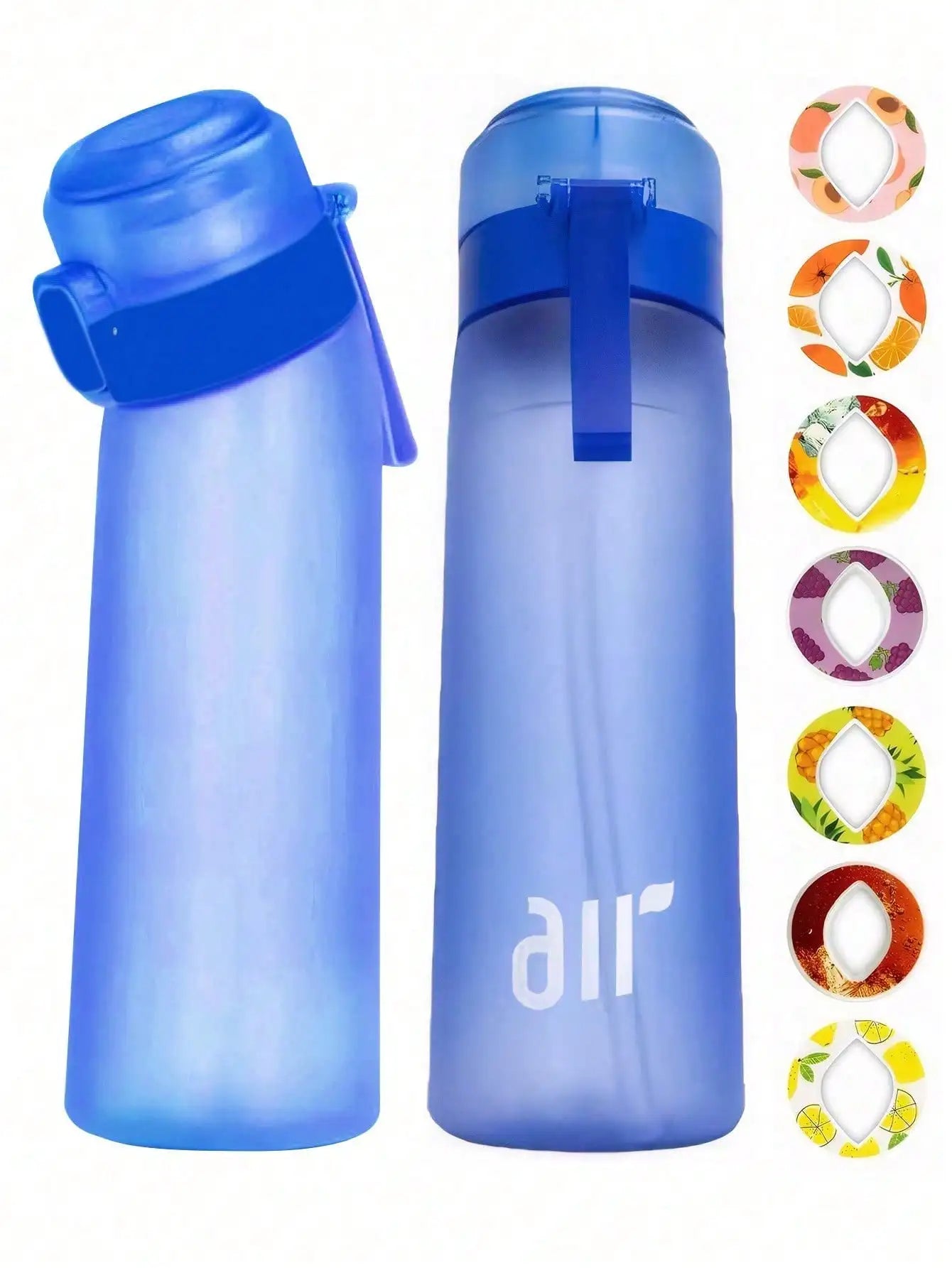 Portable Sports Traw Water Bottle Equipped 0 Sugar Calorie Random Qme Blue 0.8L