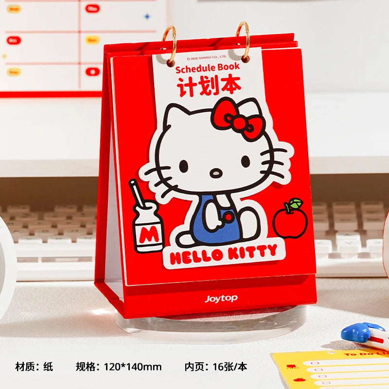 Hello Kitty Daily Planner Self-Discipline and Time Management Planner Stylish Notebook for Students Qme