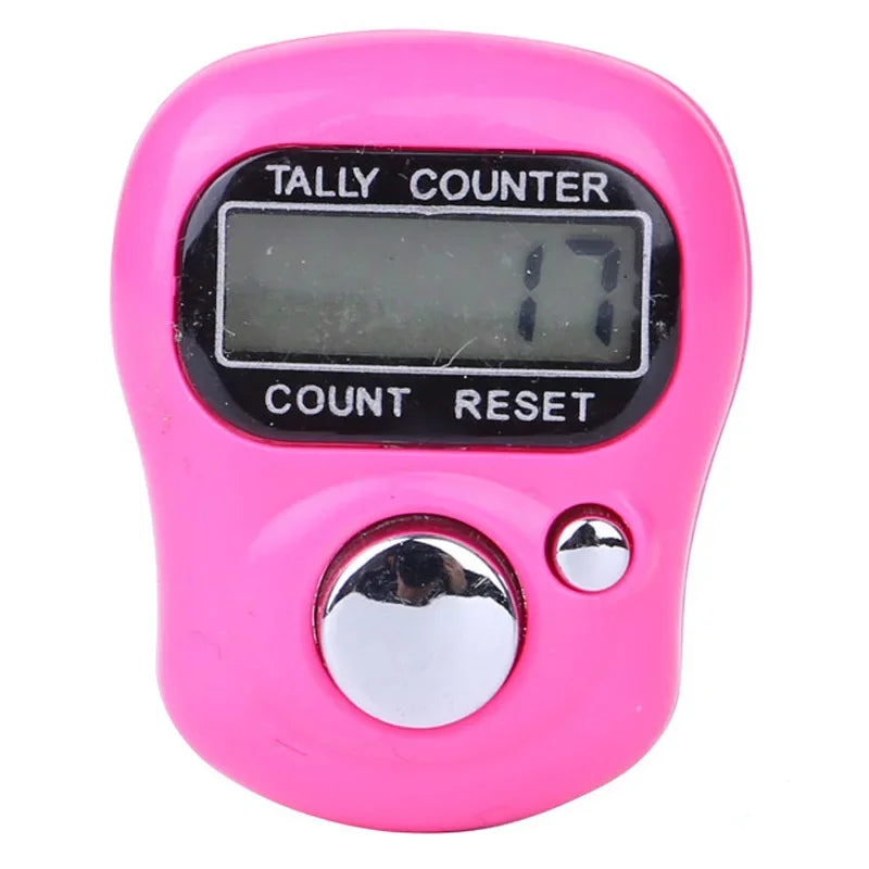 Mini Finger Counter Islamic Bead 5 Digital LED Electronic Handheld Tally Counter Clicker Counter Ring Qme rese
