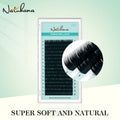 NATUHANA Personal False Eyelashes Natural PBT Eyelash Extension Qme D 0.05mm 15mm