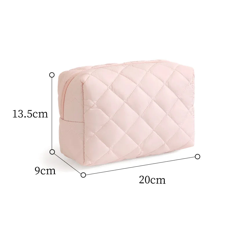 B Floral Printed Lipstick Storage Makeup Bag Women's Cosmetic Bag Beauty Organizer Case Travel Makeup Pouch Toiletry Organizer Qme pink