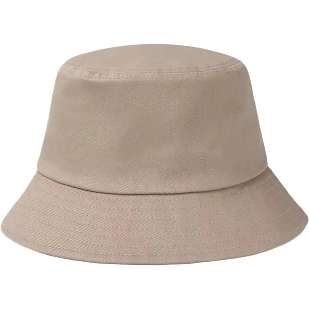 Fisherman Hat Solid Sun Bucket Hats Fot Men Women Anti-UV-Protection Qme Khaki