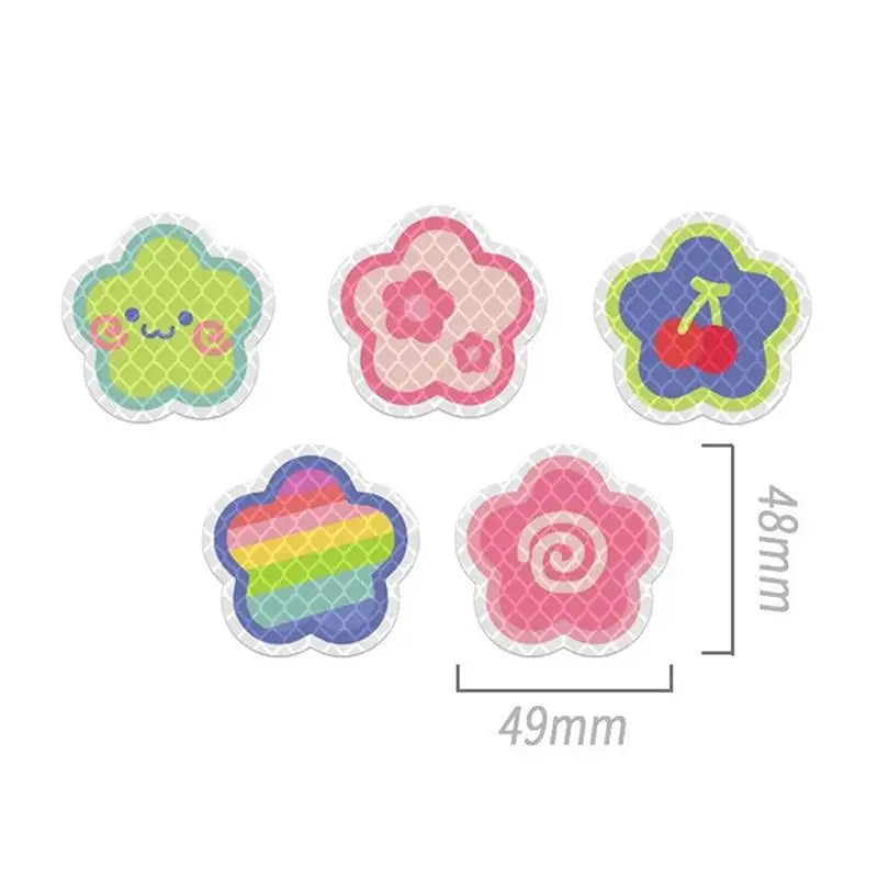 Car Reflective Stickers Helmet Waterproof Decal Hearts Butterfly Qme A1