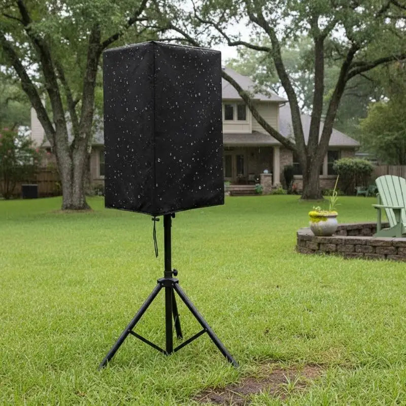 Resilient 210D Oxford Cloth Black Speaker Covers Water Dust Qme