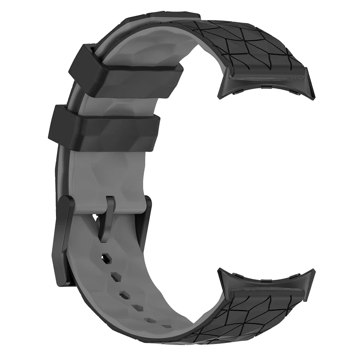 Silicone Strap for Google Pixel Watch 2 Watch Strap Bracelet correa Replacement for Google Pixel Watch 1 41mm Sport Band Qme Black Gray for pixel watch 2