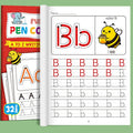 Children's Alphabet Practice Books A-z Writing Learning Drawing Pages Qme Default Title