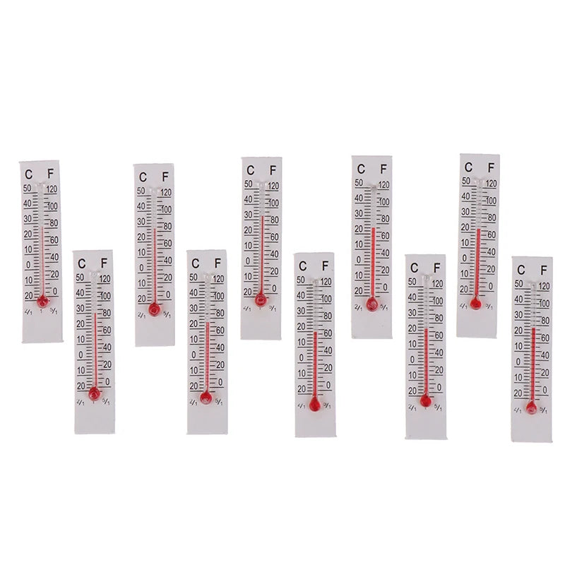 5cmX1 Miniature Paper Cardboard Thermometer Indoor 20-50 Celsius Qme