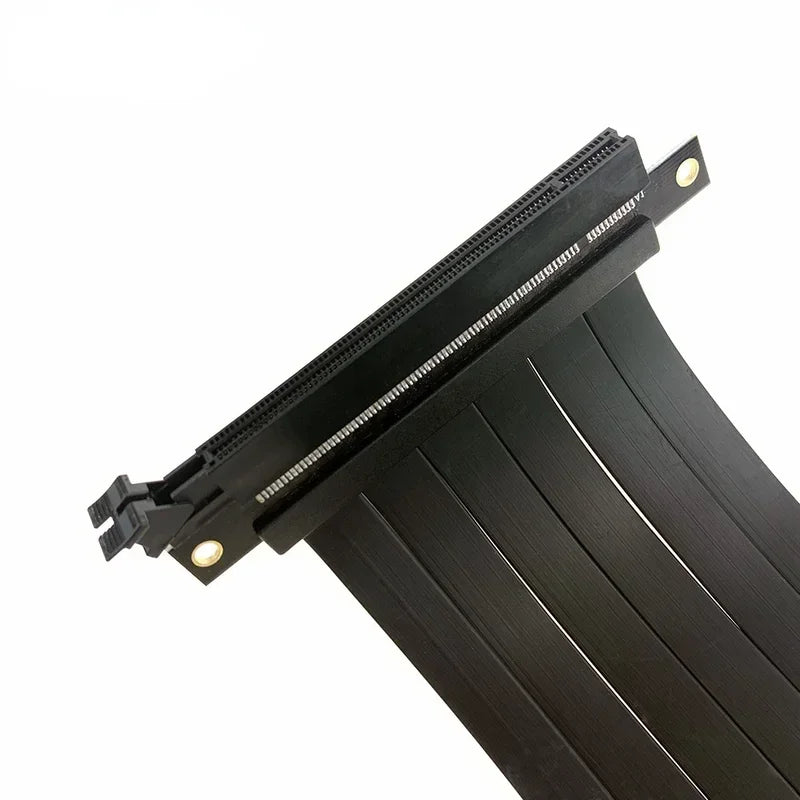 PCIE 3.0 16X Graphics Card Extension Cable Adapter Cable 180 Degrees 90 Degrees Full Speed Anti-Shielding Stability Qme