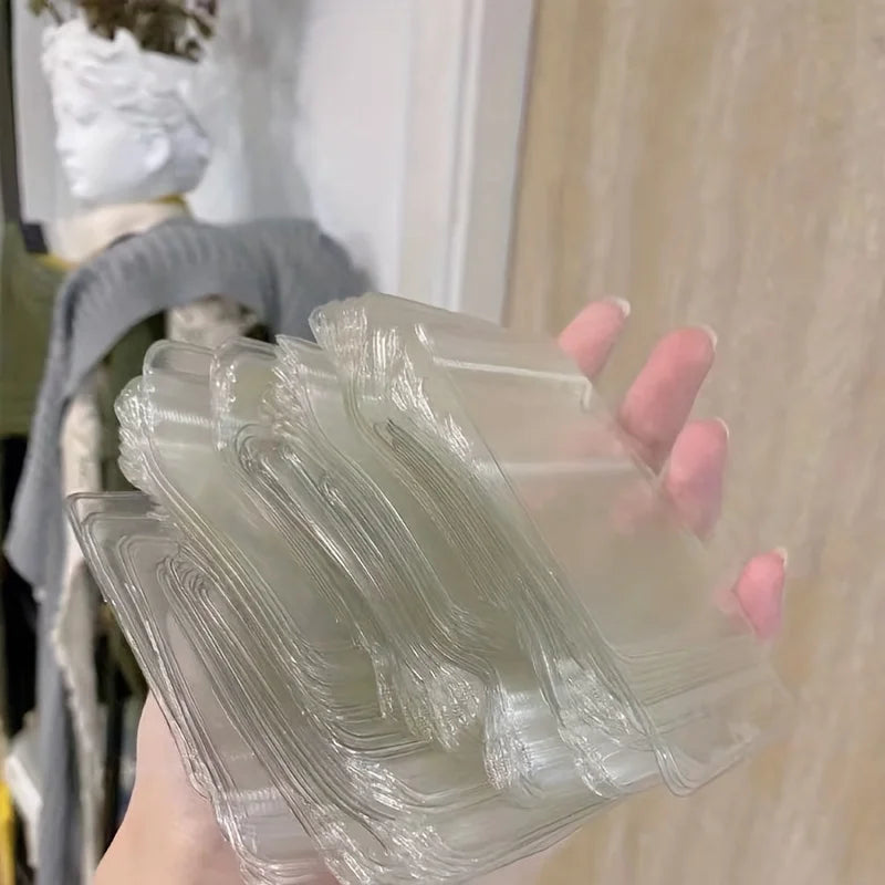 100 pieces in transparent jewelry bag, sealed bag, earrings, earrings, jewelry storage bag, small packaging bag Qme
