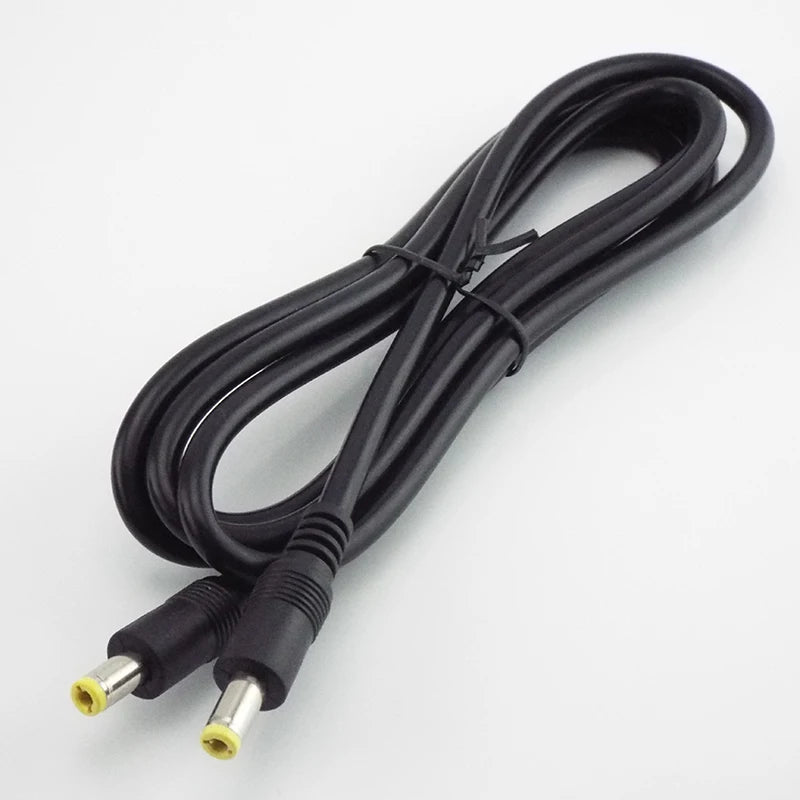 2PCS DC Power Cable 5.5*2.1mm Male to Female Extension Cord for CCTV Camera 5521 Connector Qme