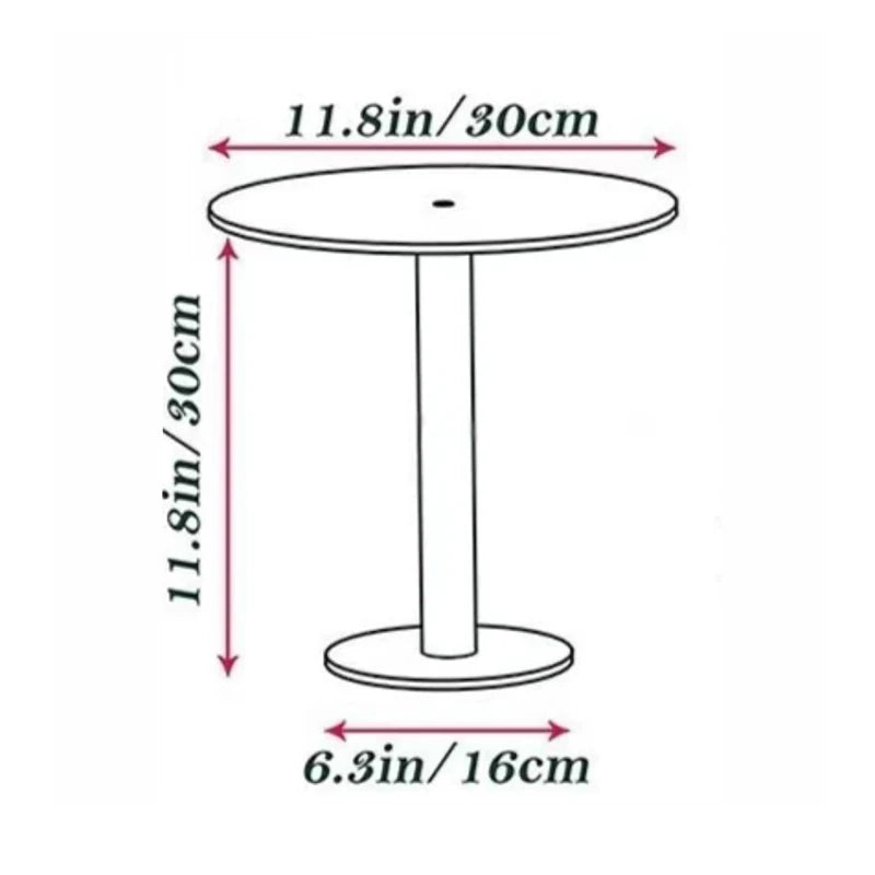 Transparent Acrylic Round Cake Stand For Desserts, Cupcake Rack, Pastry Candy Display Stand For Wedding, Event, Birthday Party Qme L