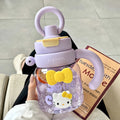 Hello Kitty Large-Capacity Plastic Water Cup Stylish Straw Cup for Girls Portable Summer Ice-Cooling Cup for Students Qme 2 1200ml