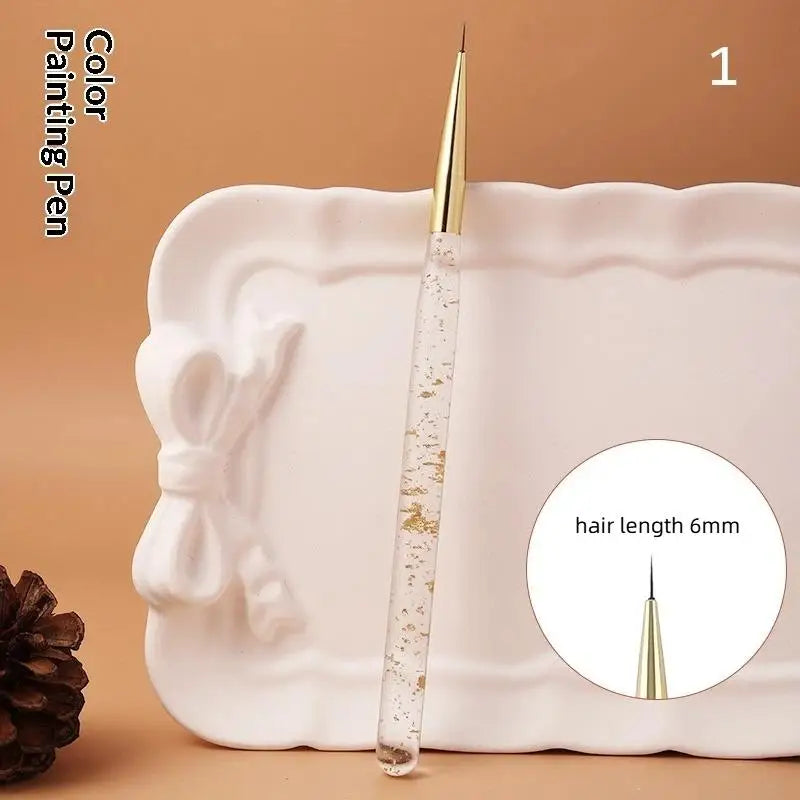 Professional UV Gel Acrylic Nail Art Brush Pen Detailed Painting Qme 1