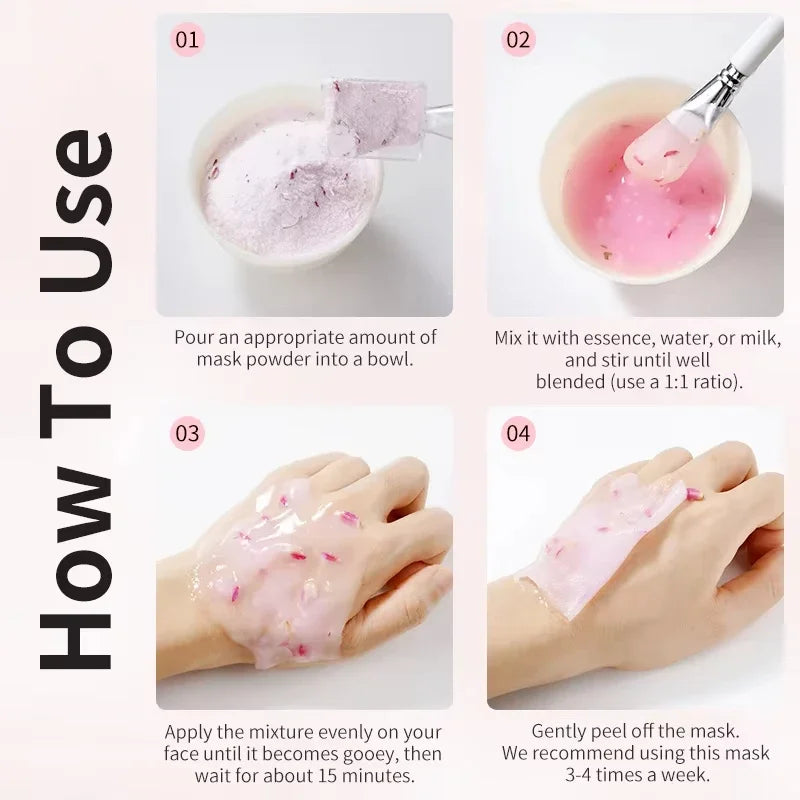 Floral-scented Moisturizing Jelly Mask Nourishes Softens Skin Crystal Qme